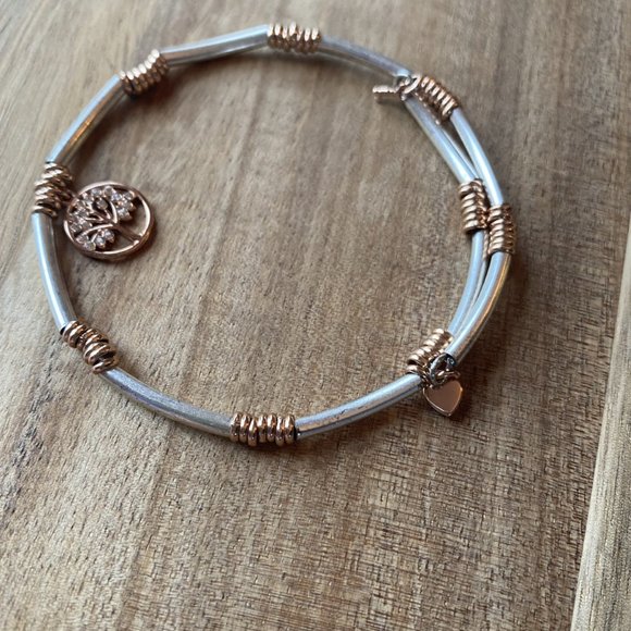 Keep Collective Inspo Wrap Family Tree Bracelet Pave Rose Gold - Picture 5 of 5